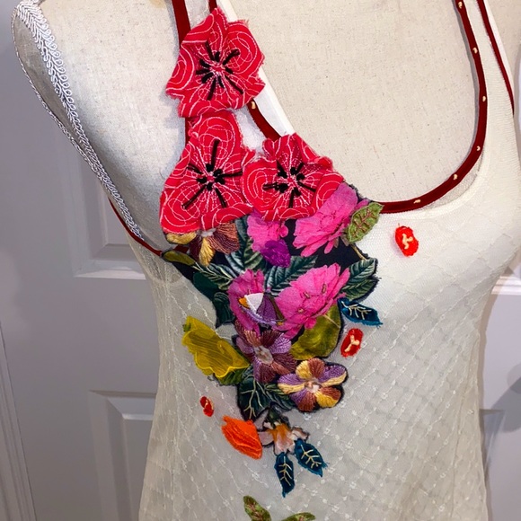 Bohemian lace racer back tank - Picture 2 of 3